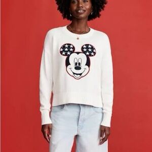Old Navy x Disney - White and Black Mickey Mouse Sweater